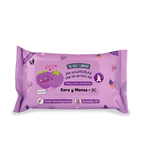 FRUIT COMPANY TOALLITAS MANOS, CARA Y WC 15UD.MORAS