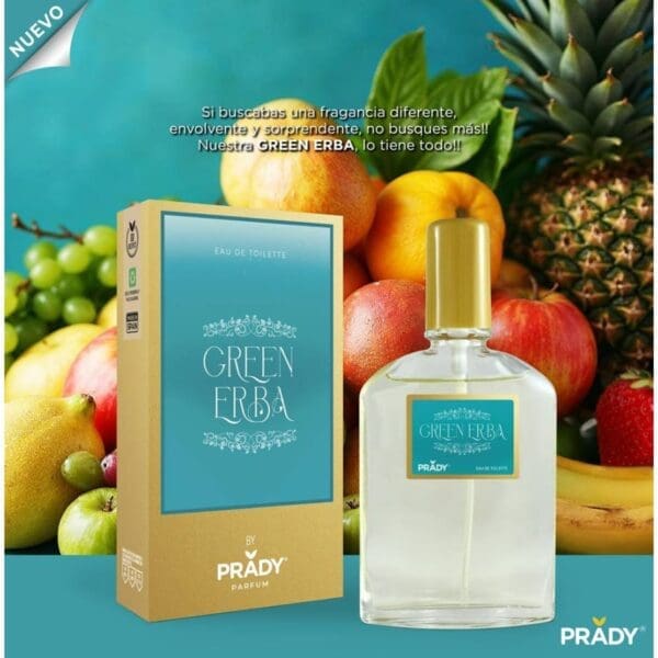 EAU DE TOILETTE GREEN ERBA UNISEX 90ML. PRADY